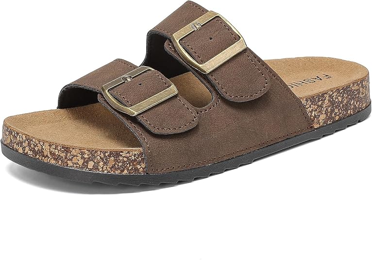Zaxunai Zehentrenner Damen & Herren - Kork Fußbett Flip Flops Mit Verstellbarer Schnalle