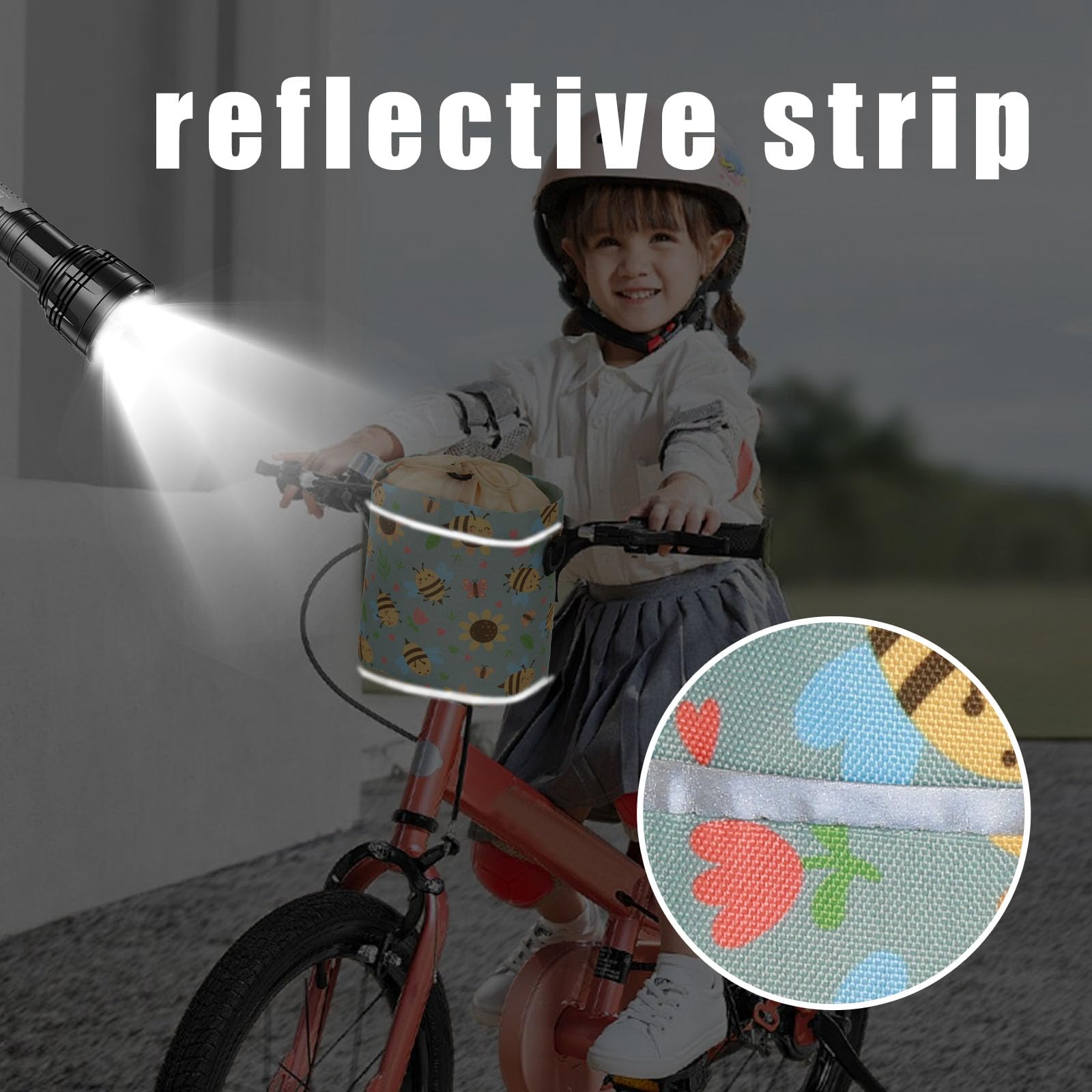 Borsa Da Manubrio Per Bici Bambini LOCAL LION - Cestino Anteriore Carino Con Tracolla - Foto 5