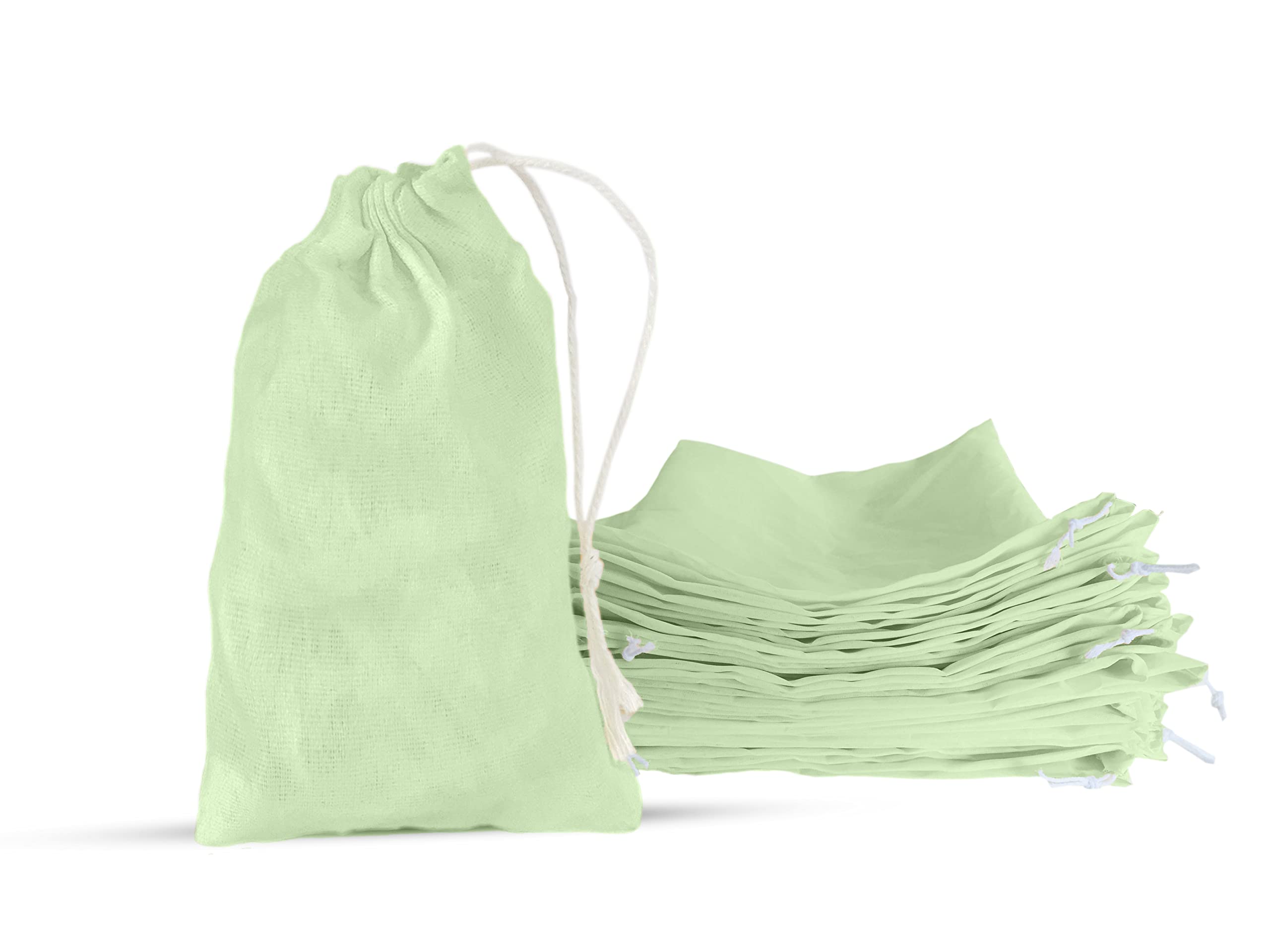 Star Quick Links™ 25 Pcs – (4 x 6 Inch) Muslin Bags Roto Cotton Drawstring Bags for Return Gifts Sachet Bag for Home Supplies Potli Bag