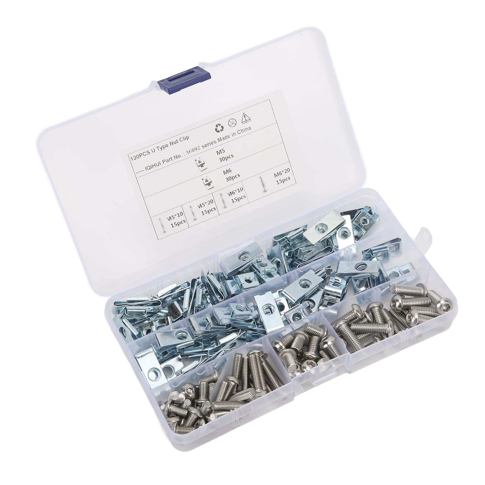 U Type Nut Clip, Carbon Steel Carbon Steel U Type Nut Clip Portable Replacement for Electric Cars for Motorcycles