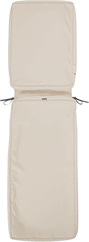 Classic Accessories Montlake FadeSafe FadeSafe - Funda de cojín resistente al agua de 74 x 23 x 3 pulgadas, color beige antiguo, fundas de cojín