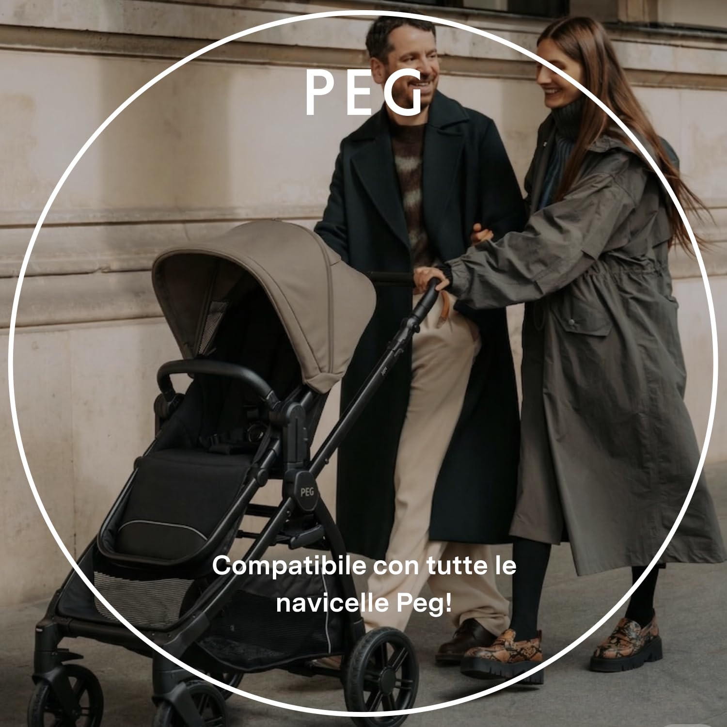 PEG Baby Stage Pad - Riduttore Ergonomico in TENCEL™ per Passeggino - Compatibile esclusivamente con Passeggino Ypsi di Peg Perego
