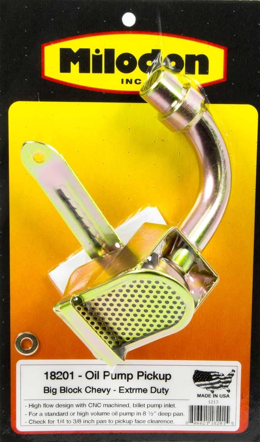 Milodon 18201 Oil Pump Pick-Up Tube for Small Block Chevy/Big Block Chevy