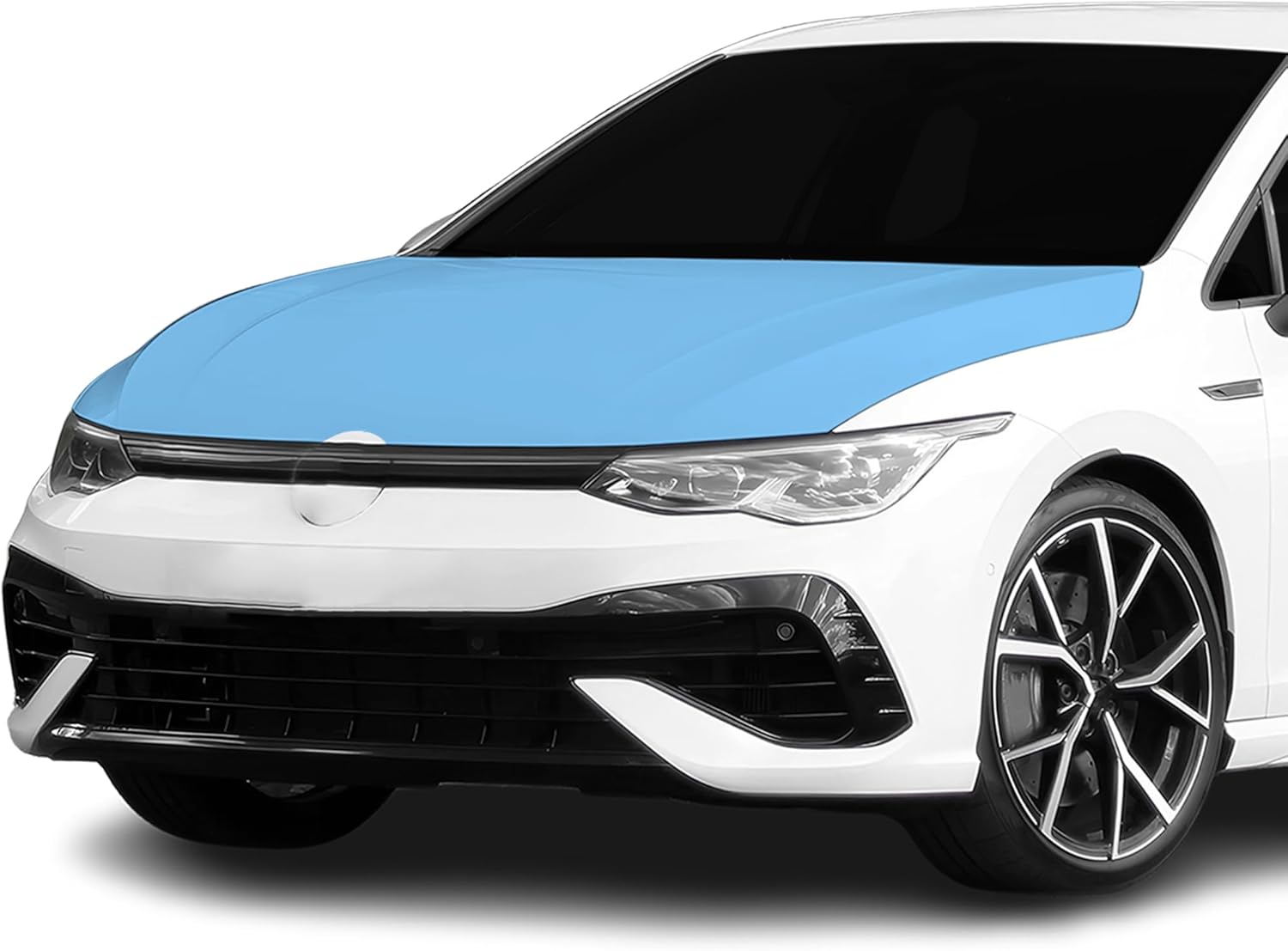 BOGAR TECH DESIGNS for VW Golf R 2022+ Front Middle and Front Sides Premium Paint Protection PPF Film Kit Cover, Clear Bra