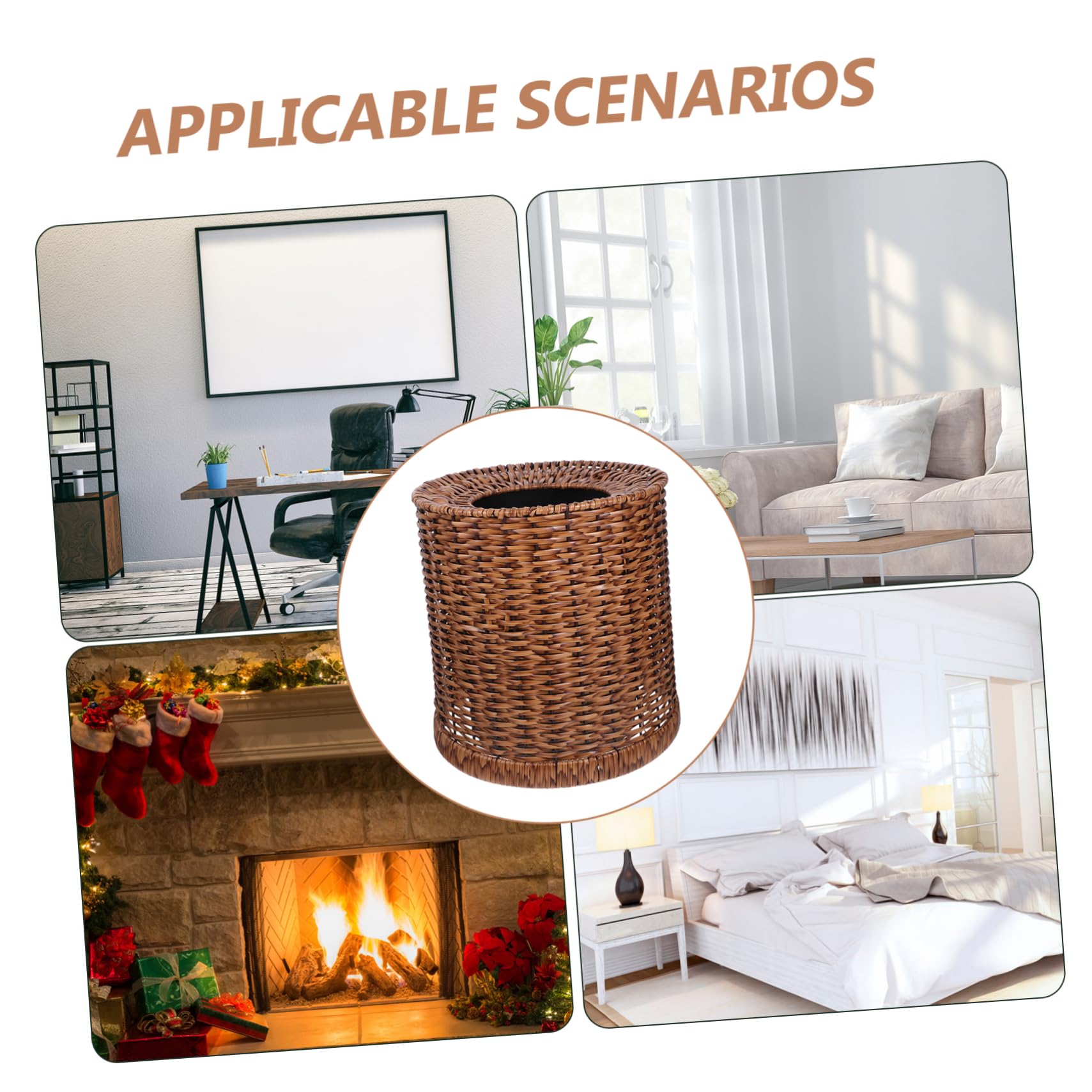 PRETYZOOM Cestino Decorativo Per Rifiuti A Doppio Per Casa E Ufficio Elegante Cestino Per La Carta Per Cucina Bagno E Camera Da Letto