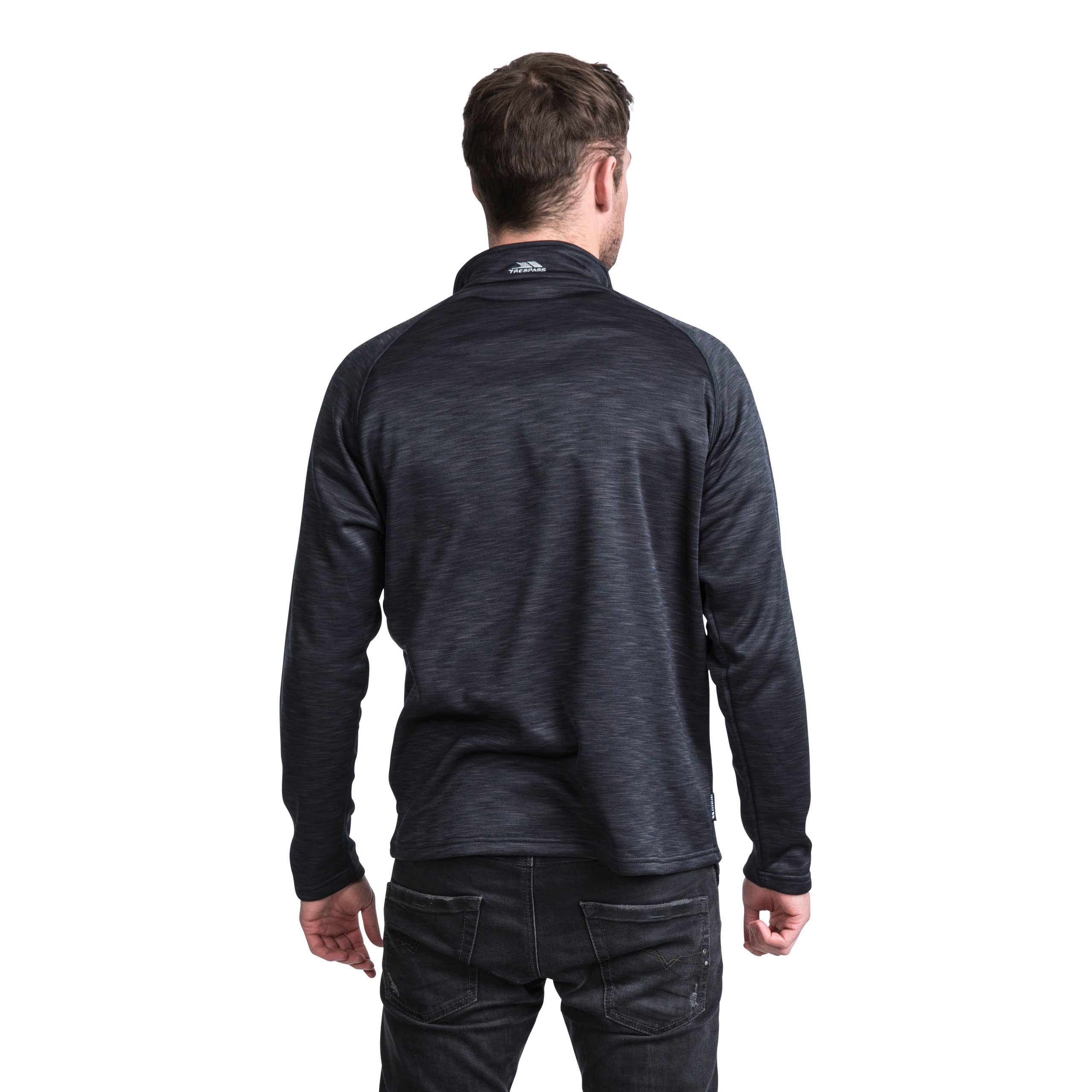 Trespass Collins Homme Veste en Polaire col Montant 1/4 Zip Poches extérieur - -