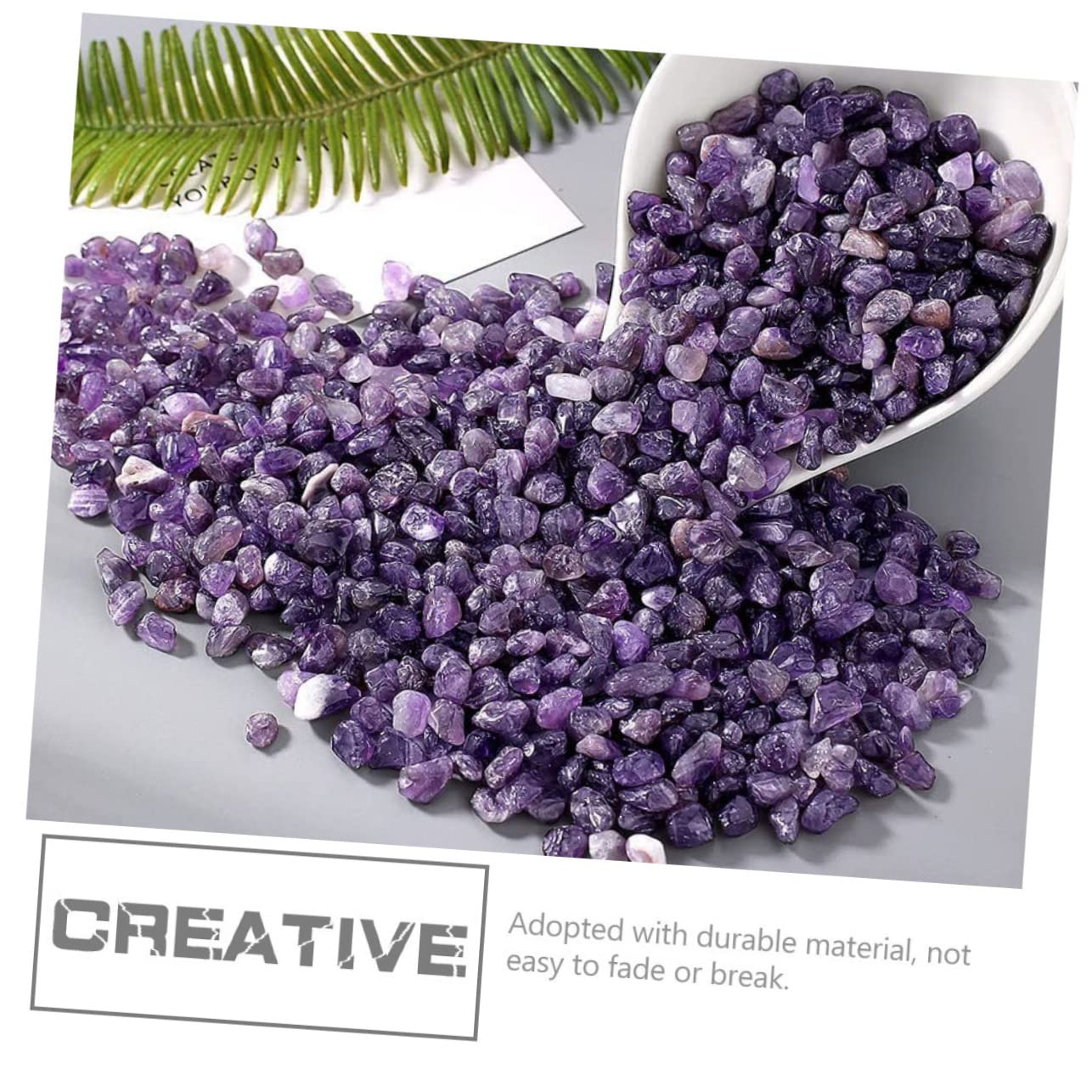 BELLIFFY Unique Crystal Gravel Fish Tank Decor Aquarium Pebbles Garden/Flowerpot Gravels Set