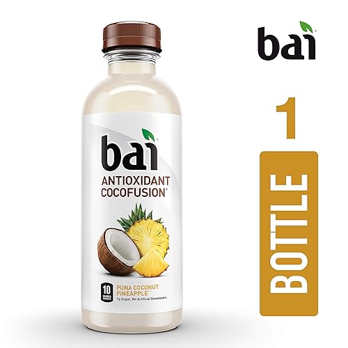 Miniatura 223 de Bai - Puna coco piña - Agua con sabor a coco y piña, bebida con infusión antioxidante, botellas de 18 onzas líquidas, paquete de 6