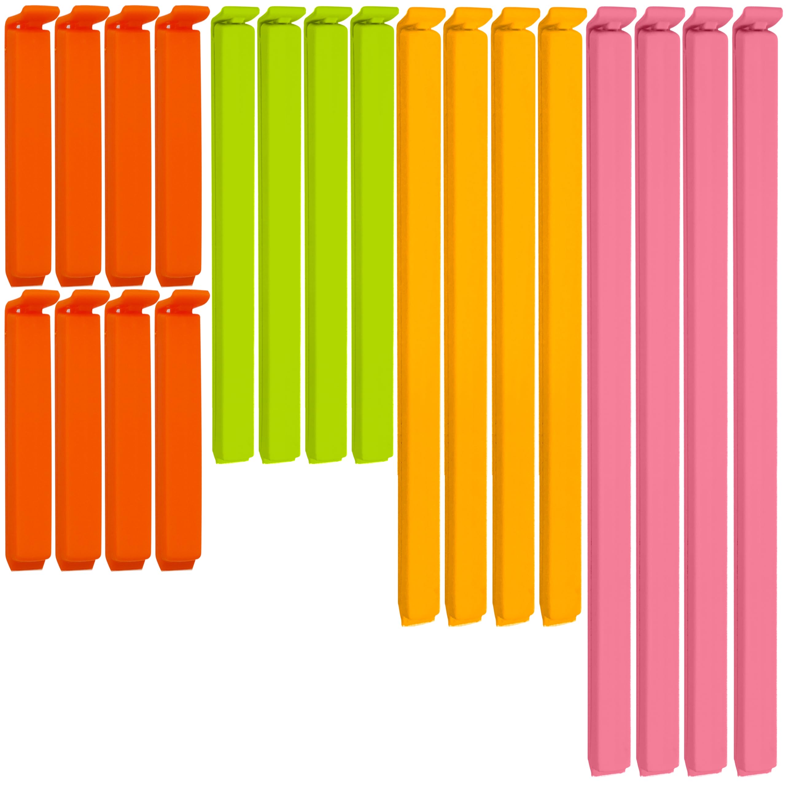 40 Pcs Food Clips For Food Storage Bags - 4 Assorted Sizes & Colors, Freezer And Microwave Compatible Food Bag Clips, Reusable Bag Clips For Food Storage Plastic Bag Sealers, Airtight (Pack Of 40)