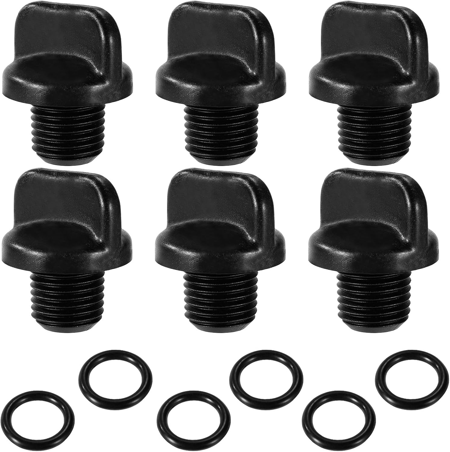 3pcs R0446000 Drain Plug & 3 O-Ring Replacement, Durable Pool Pump Pipe Gasket Pool Spa Heater Drain Parts Accessories for Zodiac Jandy Filter Pumps, Polaris