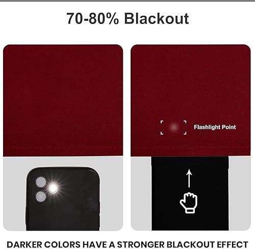 Miniatura 5 de Magic Drapes decoración para el hogar  Cortinas opacas de poliéster con aislamiento térmico que bloquean la luz y reducen el ruido, de eficiencia