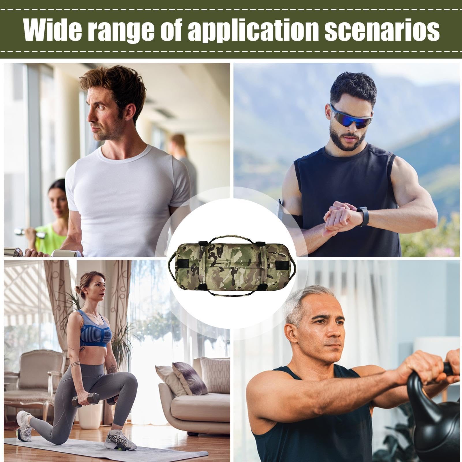 Gewichtete Sandbeutel, Sandsäcken zum Training | Einstellbare gewichtete Sandsäcken für das Training | Robale Fitness -Sandsäcke mit Mehreren Griffen für Zuhause, Fitnessstudio, Yoga