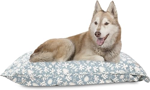 Vista 3 de Fringe Studio - Cama para mascotas Nosey Dog Spot Round Cuddler, 20 x 19 x 8 pulgadas (203001), pequeña par acampar