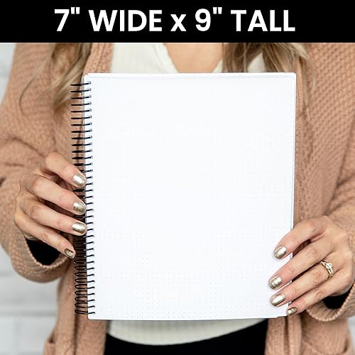 Miniatura 6 de bloom daily planners Agenda de diario de puntos sin fecha – Agenda semanal o mensual esencial estilo cuadrícula (7 x 9 pulgadas) – V2