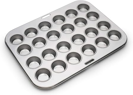 Fox Run Stainless Steel Mini Muffin & Cupcake Pan, 24