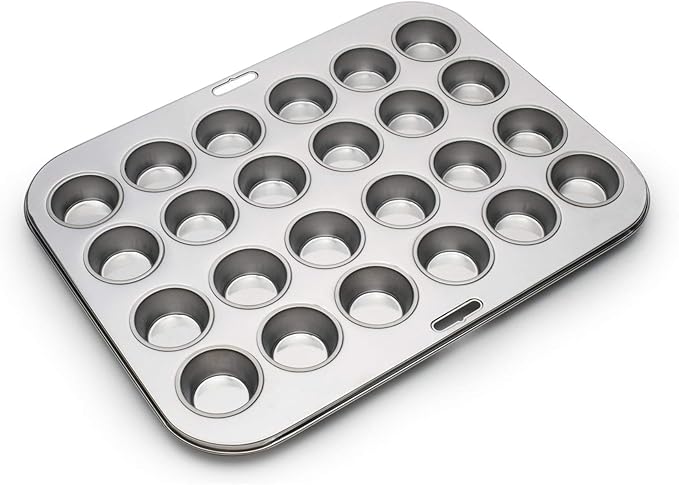Fox Run Mini Muffin and Cupcake Pan, 24 Mini Cups,
