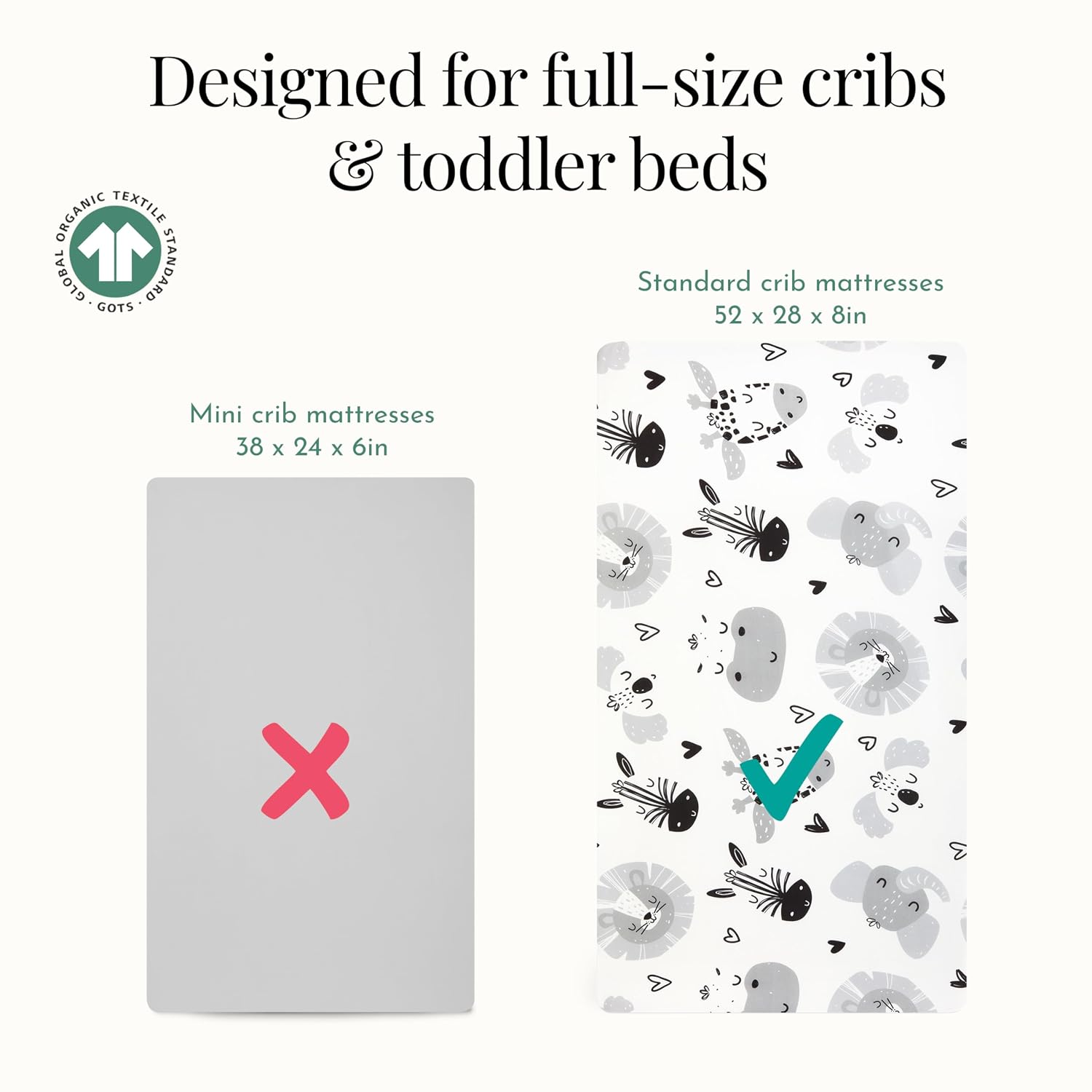 Evolur Zoo Love 3 Piece Toddler Bedding Set, Super Soft and Breathable Toddler Bedding, Machine Washable, Includes Fitted Sheet, Comforter and Pillow Case (Pack of 2)
