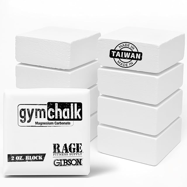 Gibson Athletic Gymnastic Powder Chalk Block Premium Taiwan Gymnastics Chalk Blocks Pack of 8 Chalk Blocks Magnesium Carbonate