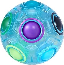ROXENDA Magic Ball Rainbow Ball, Skill Game Puzzle Ball - Brain Teaser & Stress Ball for Children and Adults (Ocean)