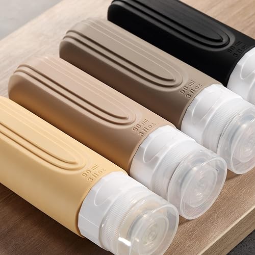 Miniatura 172 de Botellas de viaje para artículos de tocador, aprobados por la Tsa, recipientes de tamaño de viaje de 3 onzas, sin BPA, a prueba de fugas