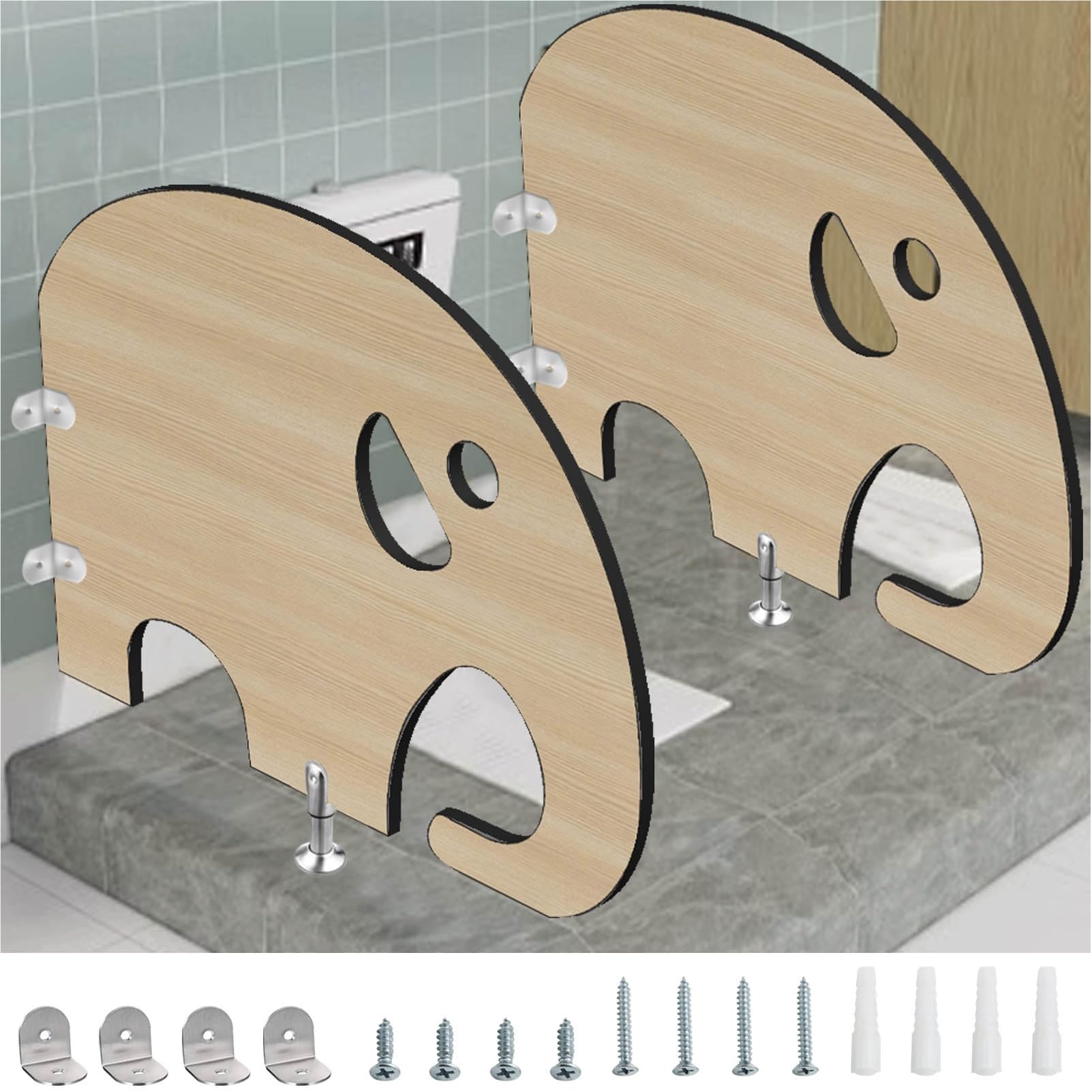 Divisorio per orinatoi per bambini, design con cartoni animati, divisorio da pavimento per WC, ideale per scuole, asili, bagni pubblici, centri commerciali (60 x 69,8 cm)