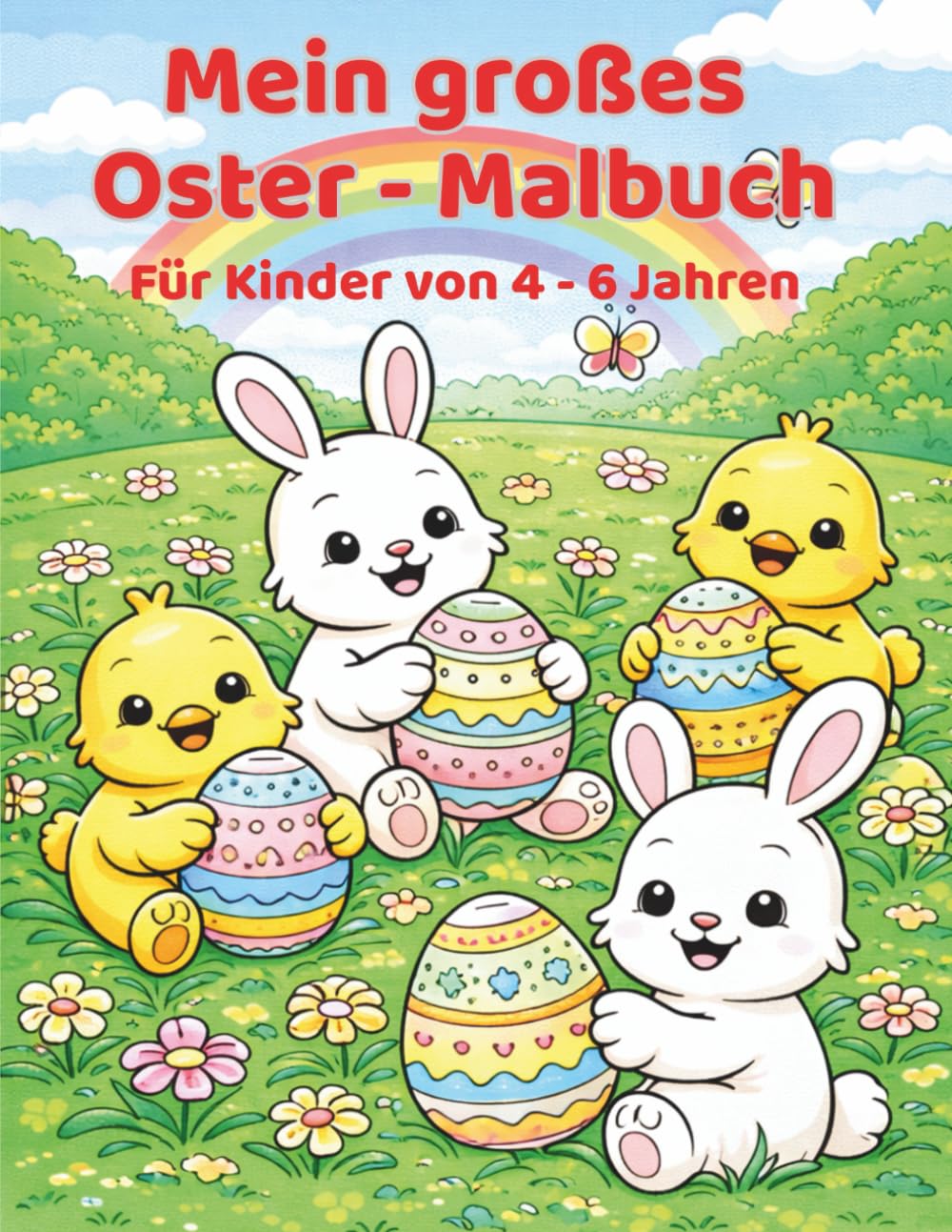 Mein großes Oster - Malbuch: Für Kinder von 4 - 6 Jahren