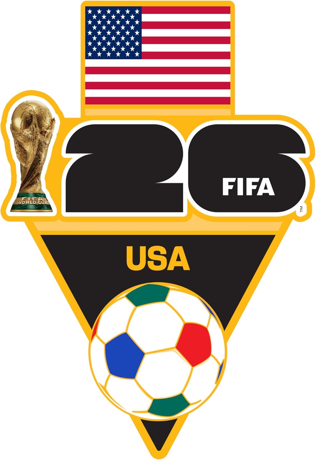 2026 FIFA World Cup Lapel Pin - Premium Zinc Alloy, Officially Licensed Collectible Souvenir - Gift & Event Keepsake For Hats, Bags & Collections