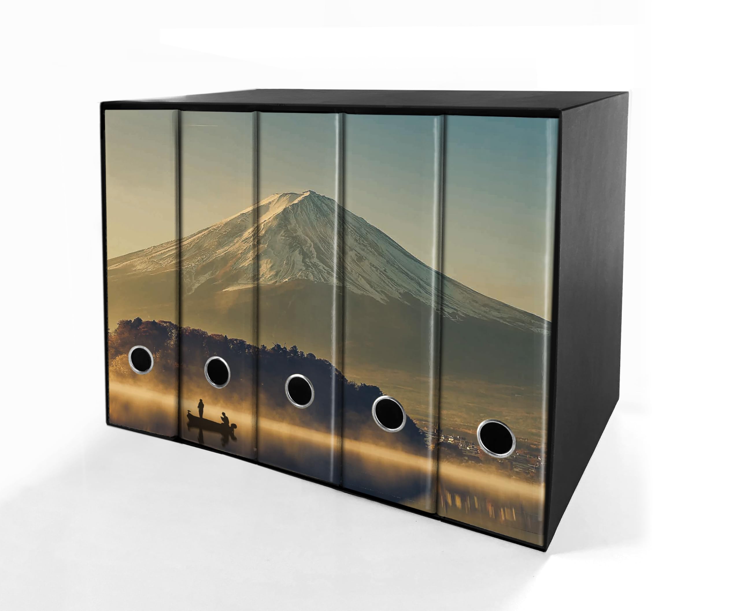 Set da 5 raccoglitori ad anelli - MONTE FUJI (H34 cm con 4 anelli)