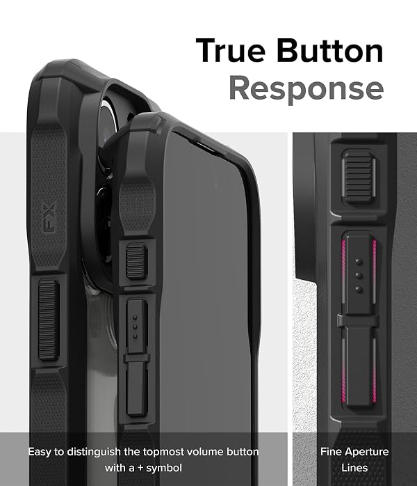Ringke Fusion-X [Anti-Scratch Dual Coating] Compatible with iPhone 15 Pro Max Case, Augmented Bumper Heavy Duty Rugged Shockproof Protective Phone Cover with Camera Protection - Black by Ringke - Image 9
