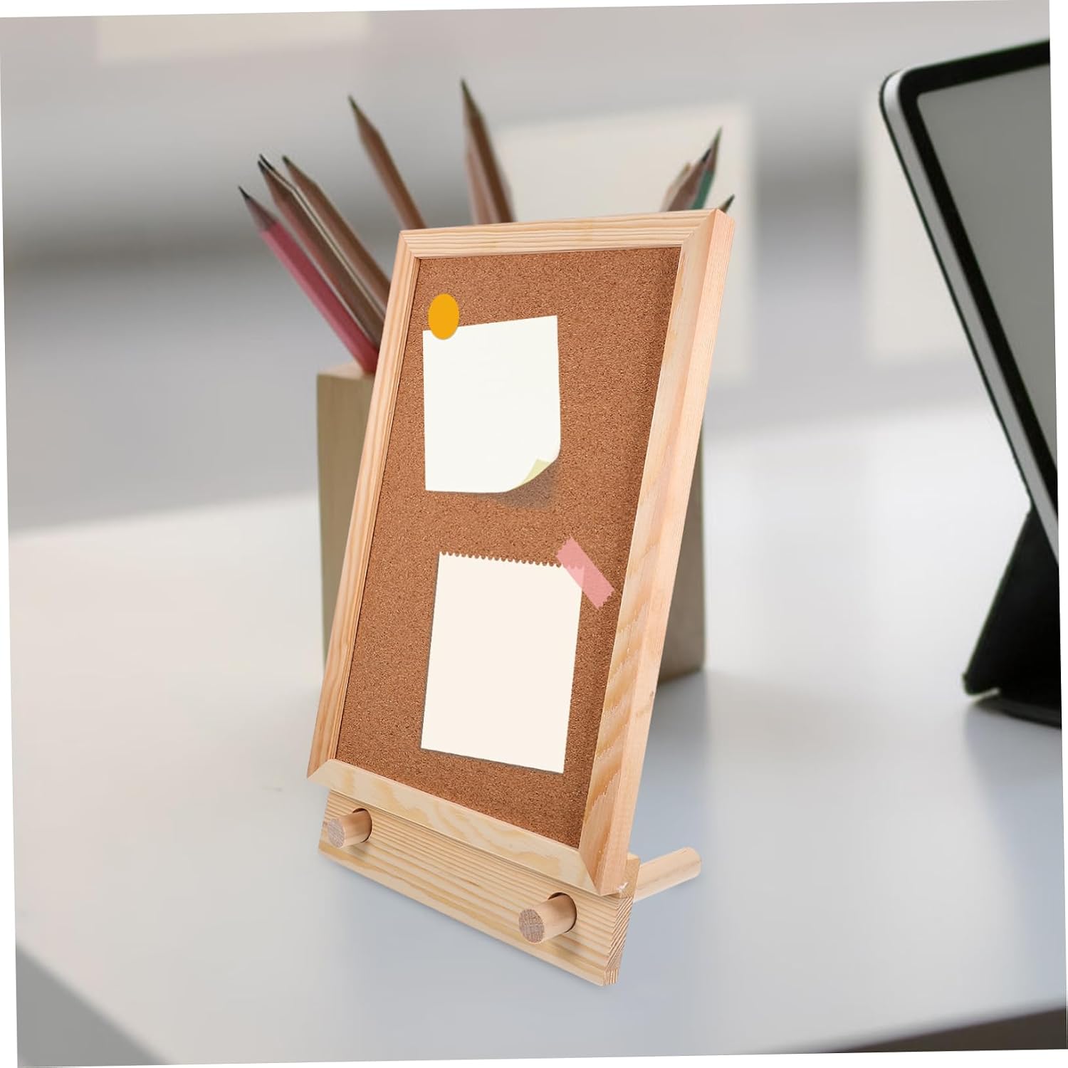 VILLCASE Modern Desktop Notepad Cork Bulletin Board for Classroom Decorative Message Board