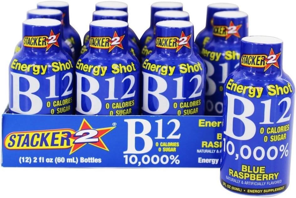 Blue Raspberry B12 Energy Shot (12 Pack)