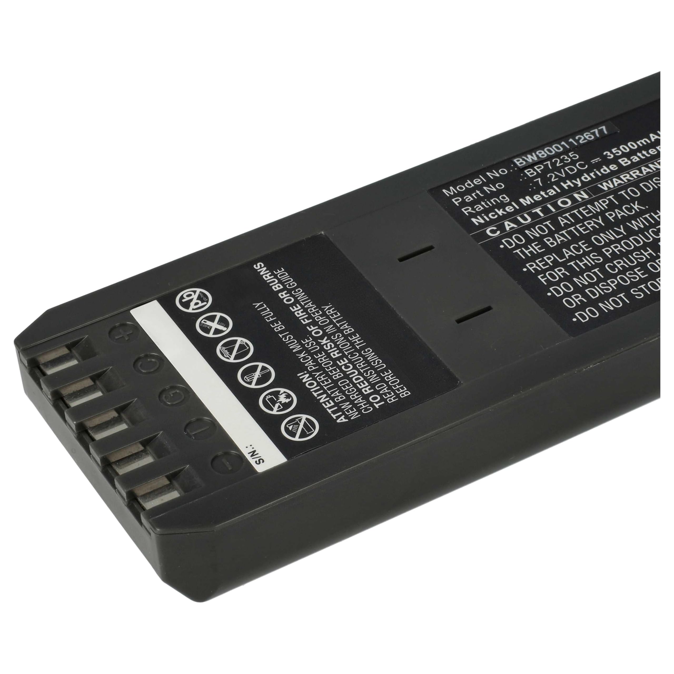 vhbw batteria sostituisce Fluke BP7235, 668225, 116-066 per dispositivo di misurazione (3500mAh, 7,2V, NiMH)