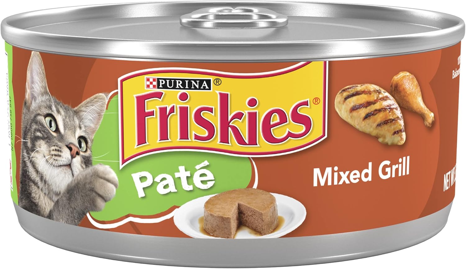Purina Friskies Pate Wet Cat Food, Mixed Grill (Pack of 12)
