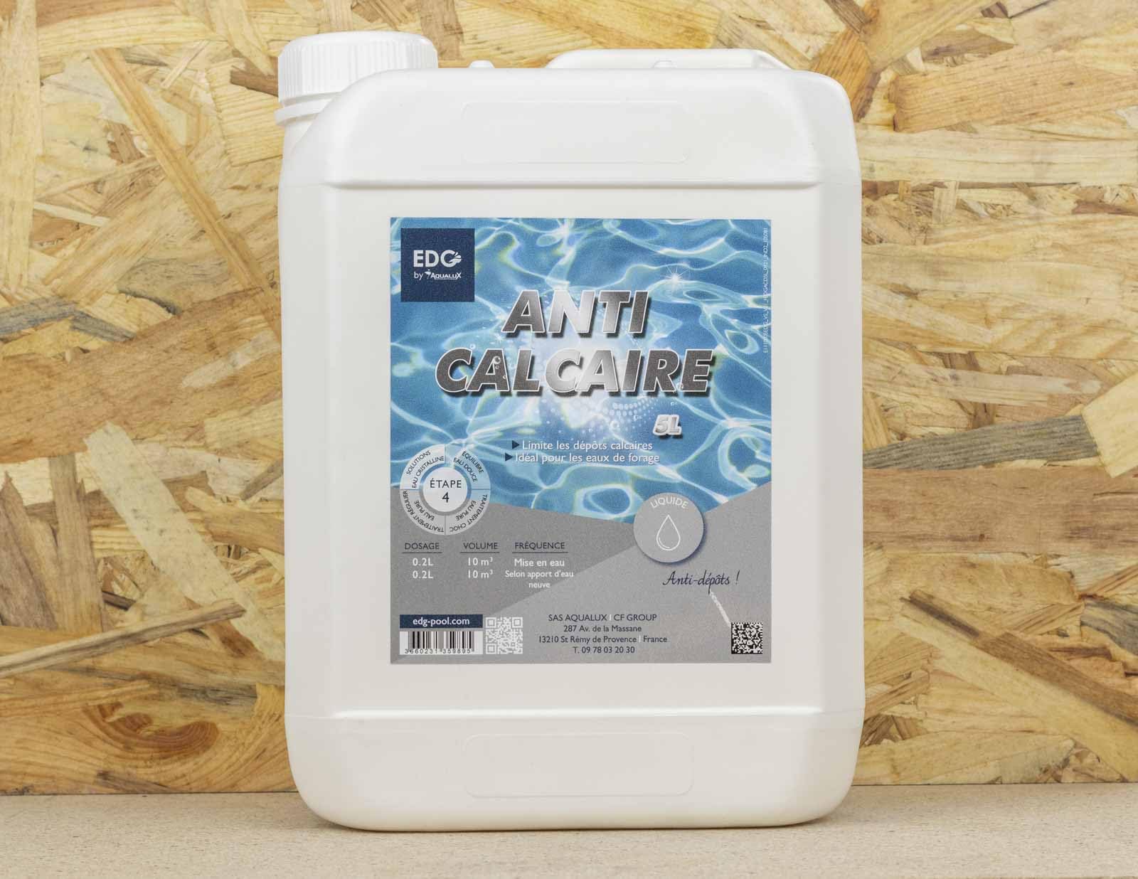 Anti-Calcaire Liquide 5L Anti-Tartre Piscine Spa Haute Performance