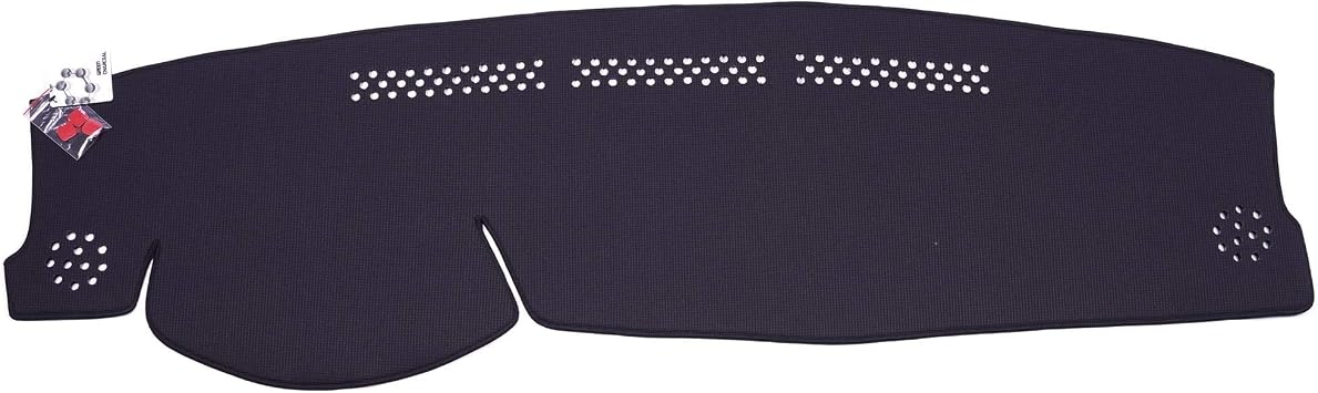 WellVisors Black Dash Mat Dashboard Cover Compatible with Volkswagen VW 2011-2018 Jetta Sedan