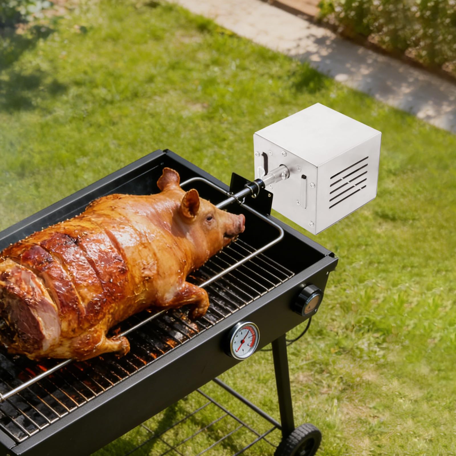 Motore per barbecue da 220 V, 25 W, motore elettrico con spiedo girevole per barbecue, rostiera, barbecue, per casa, campeggio o barbecue