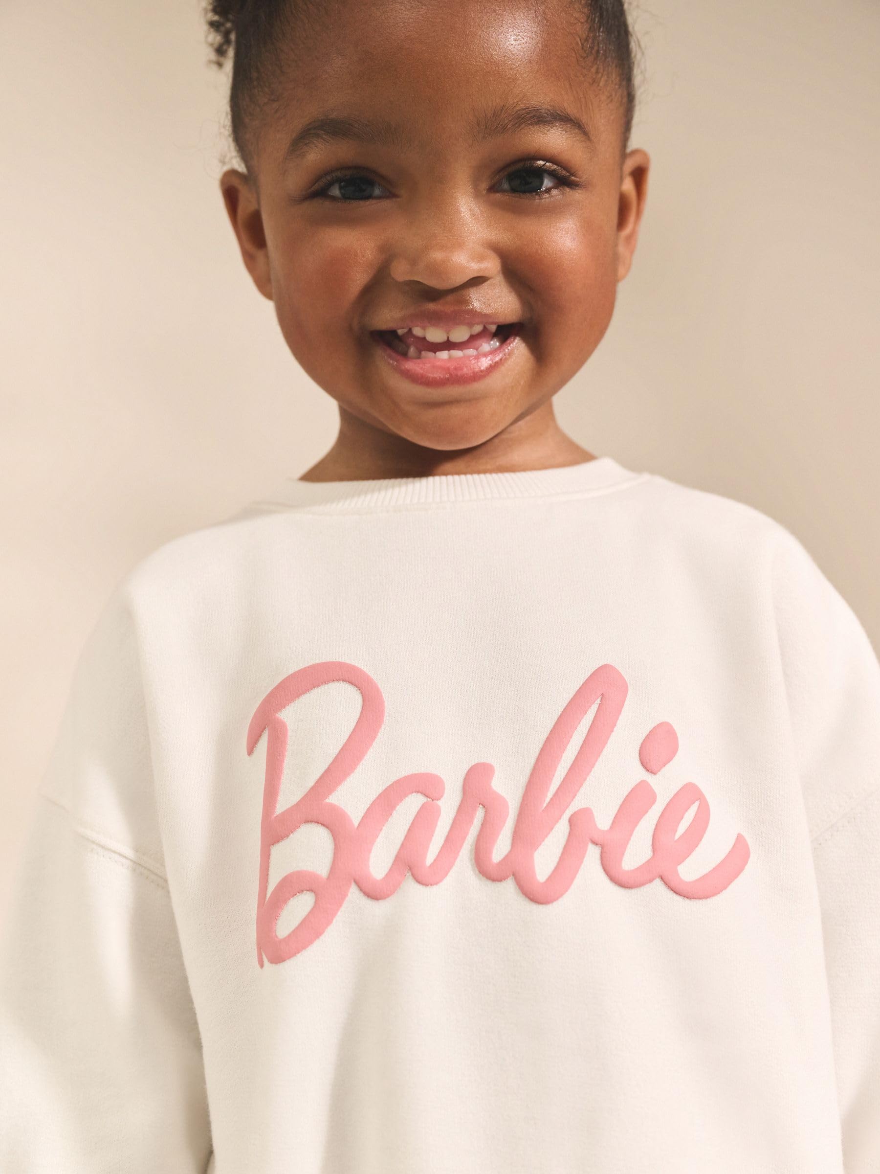 NEXT Fille Ensemble sweat Barbie et pantalon de jogging large