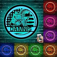 Vista 27 de Custom Golf Player Hanging LED Night Light Personalized Golf Name Neon Sign Golf Player Themed Gift Golf Swing Metal Sign Golf Player Wall Art