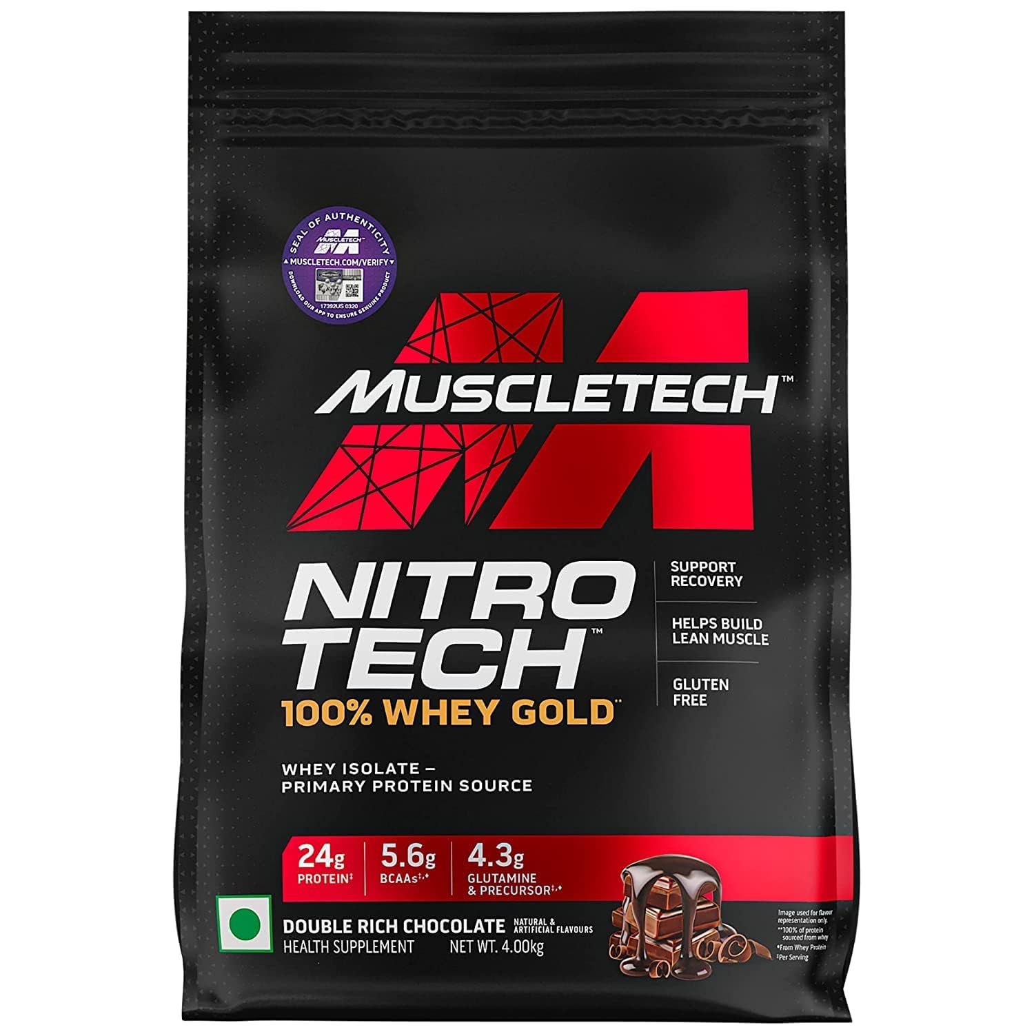 Nitrotech made for Whey Protein,30g Protein, 3g creatine 6.7g BCAA Netwt 4kg (Double Rich Chocolate) (B0DJCSL9RK) Amazon Price History, Amazon Price Tracker