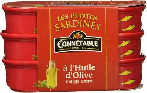 Connetable - Le lot 3 boîtes x 55g - Les petites Sardines à l'Huile d'Olive vier