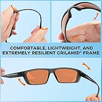 Vista 5 de KastKing Huzzah - Lentes de sol deportivos, polarizados y con protección ultravioleta, para hombres y mujeres, ideales para conducir, pescar, hacer