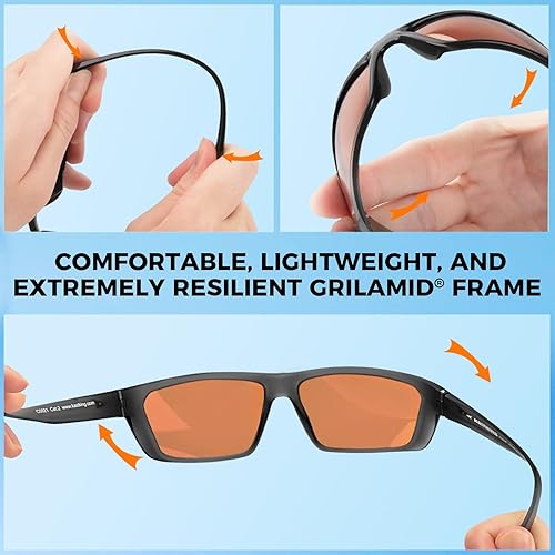 Miniatura 5 de KastKing Huzzah - Lentes de sol deportivos, polarizados y con protección ultravioleta, para hombres y mujeres, ideales para conducir, pescar, hacer