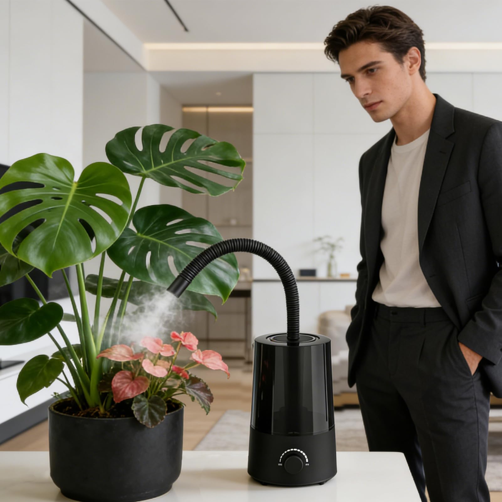 Umidificatore per Rettili 2,5L auto-spegnimento nebulizzatore per vasca | Umidificatore per terrario per Terrario, Vivarium, Camaleonte, , Rana, Serpente, Tartaruga, Anfibi