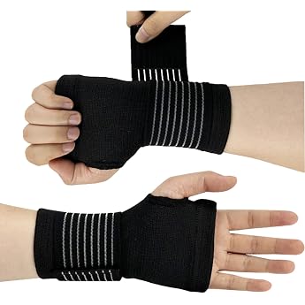 Wrist Support - Pack of 2 Wrist Bandages for Carpal Tunnel