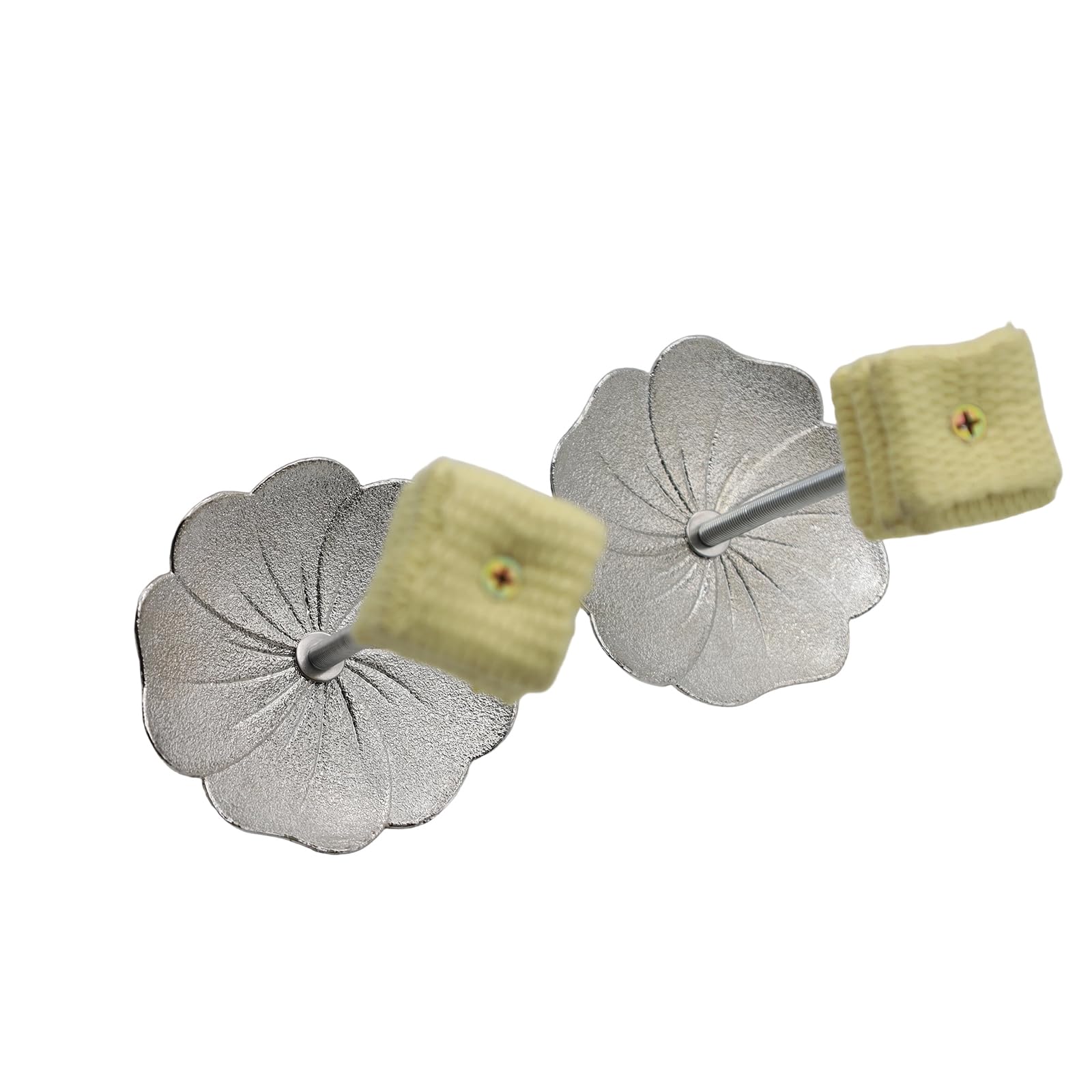 Antorchas de palma de fuego premium con base de loto para artistas dinámicos de fuego, equipo de baile de fuego duradero y elegante, 1 par