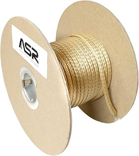 ASR Outdoor Braided Technora 950lb Emergency Survival Cord Rope, Natural 100 feet