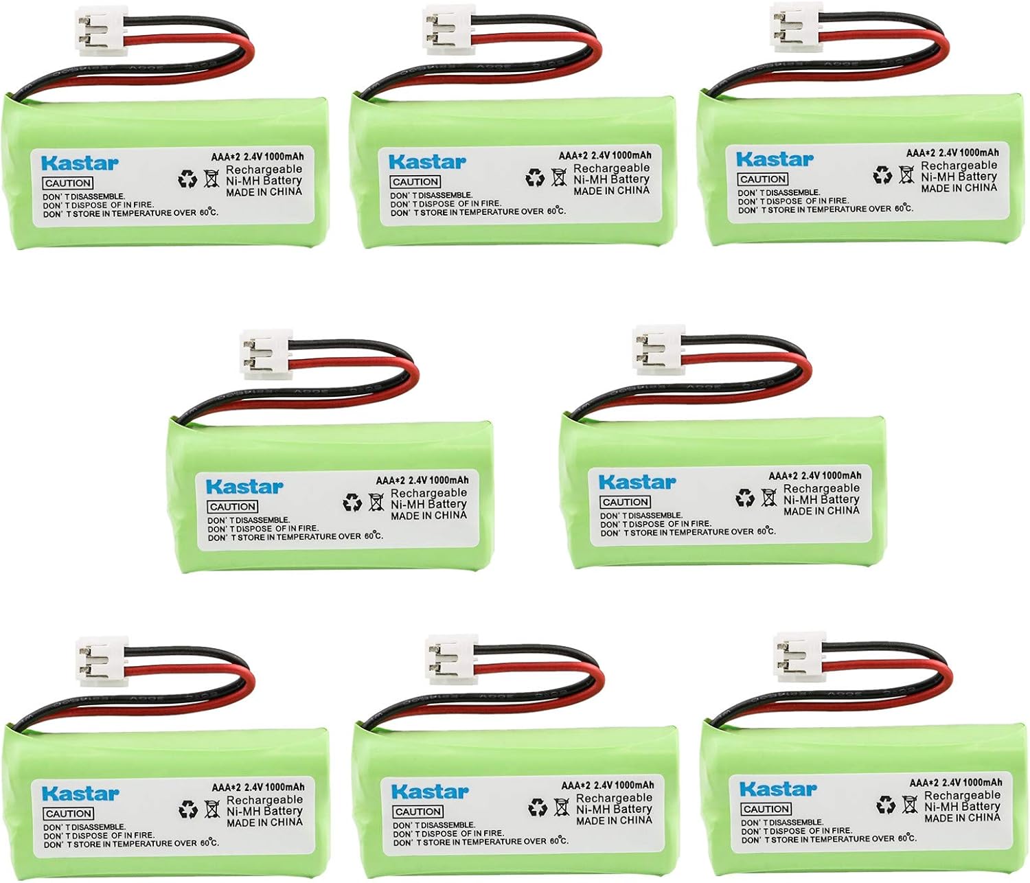 Kastar HHR-P103 Replacement Battery - 3.6V 1000mAh Ni-MH For Panasonic Cordless Phones & More