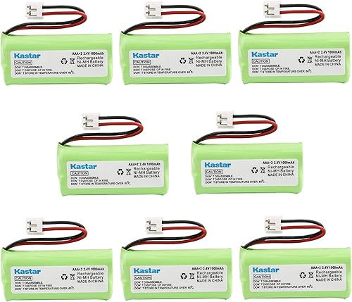 Kastar Paquete de 8 baterías de repuesto para AT&T BT8001 / BT8000 / BT8300 / BT184342 / BT284342 / AT3211-2 / 89-1335-00 / 89-1344-01 /