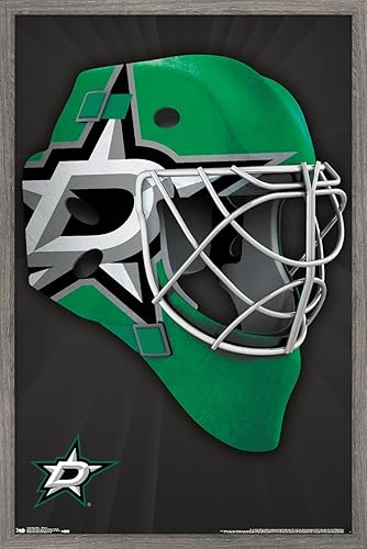 Miniatura 26 de Trends International NHL Dallas Stars - Póster de pared con máscara 16, 22.375 x 34 pulgadas, versión enmarcada en negro Versión con marco negro