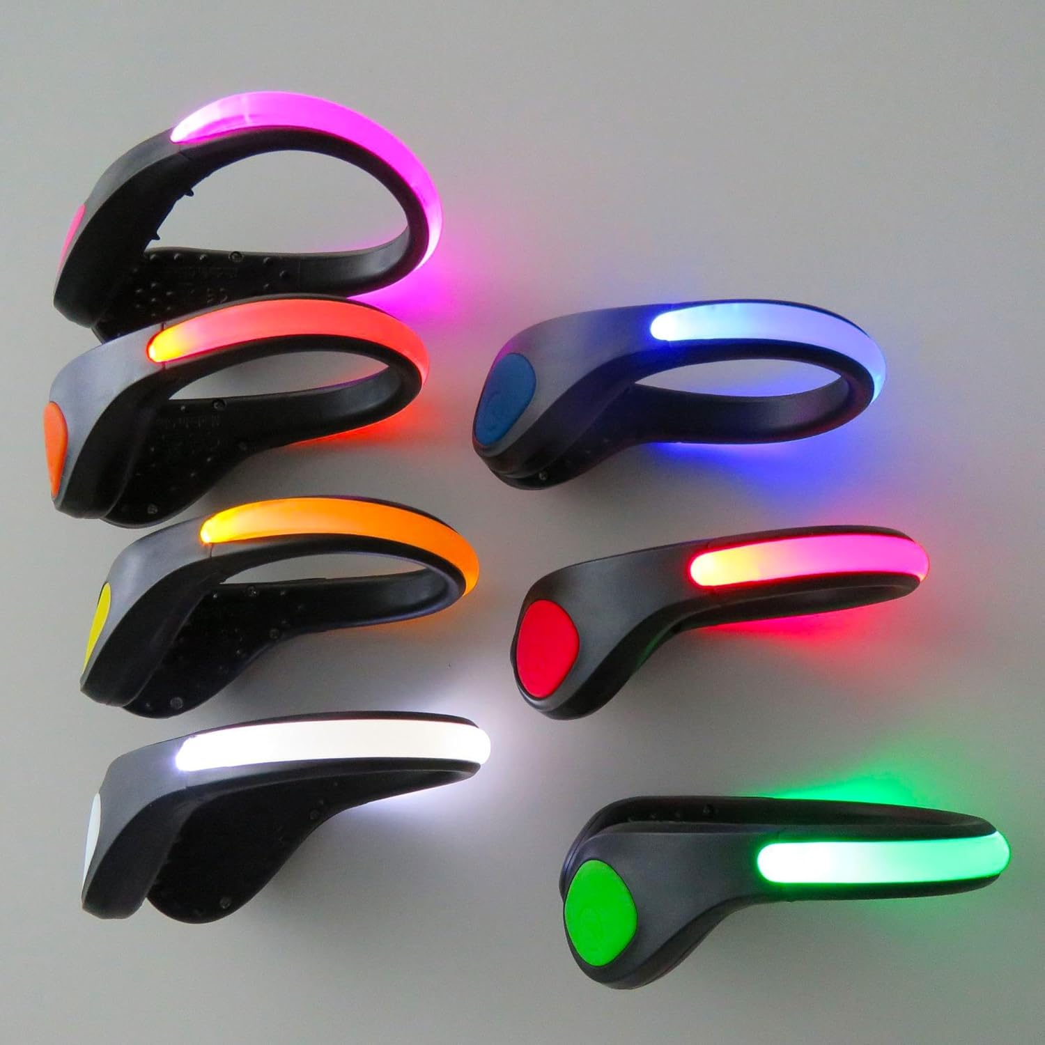 New Running Sports Light Shoe Clip Light Mini Outdoor Night Running Riding Warning Light U-Type Flash Shoe Clip (White)
